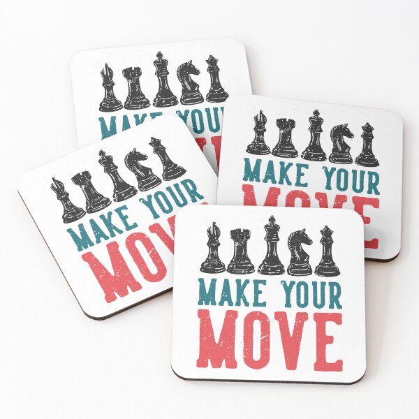 Item preview, Vintage Chess Design – “MAKE YOUR MOVE” Motivational Chess Art designed and sold by Suzy Perez Art.