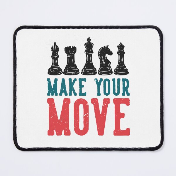 Item preview, Vintage Chess Design – “MAKE YOUR MOVE” Motivational Chess Art designed and sold by Suzy Perez Art.