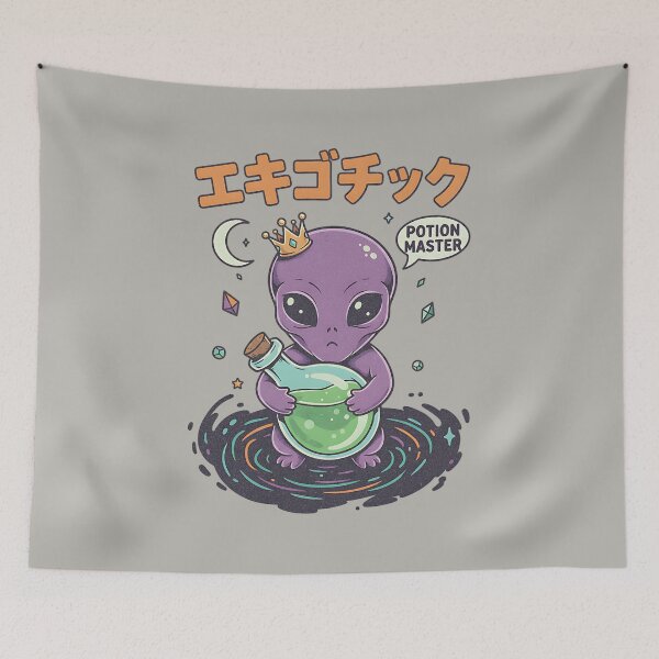 Item preview, Potion Master Alien Prince - Cute Extraterrestrial Magic designed and sold by AwesomeBeyondLimits.