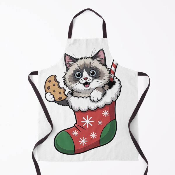 Item preview, Ragdoll cat merry Christmas santa designed and sold by kaka8888.