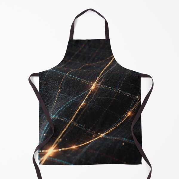 Item preview, Abstract Golden Light Grid Fabric Pattern designed and sold by SassyArtistry.