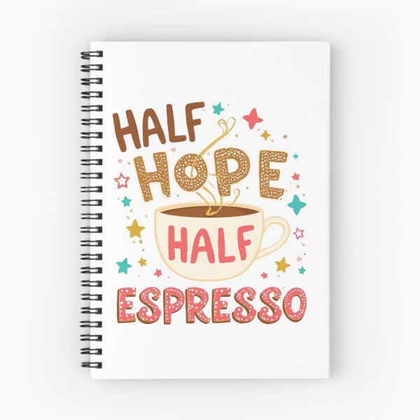 Aperçu de l'œuvre Moitié espoir, moitié expresso créée et vendue par LaurannaDesign.