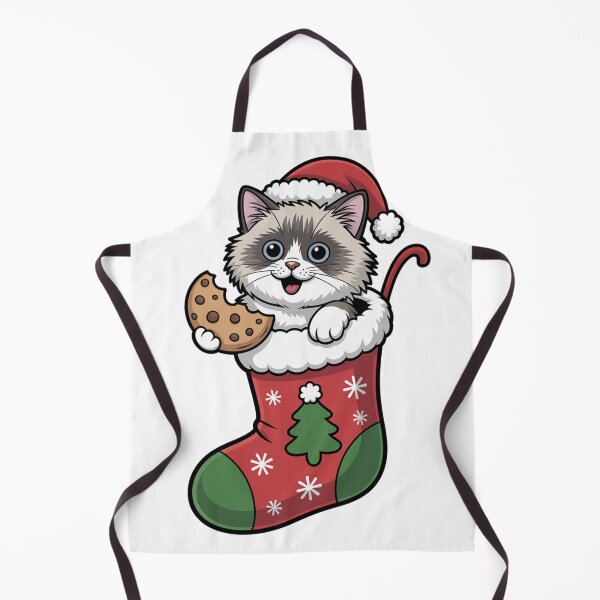 Item preview, Ragdoll cat merry Christmas santa designed and sold by kaka8888.