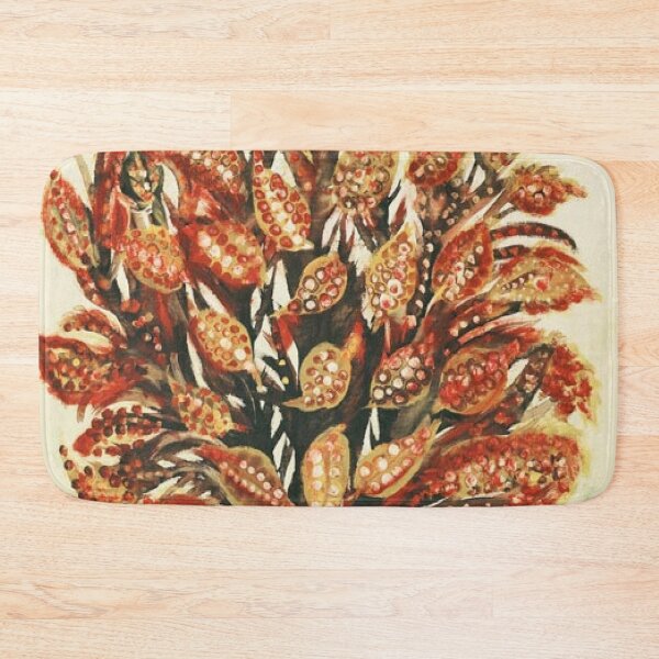 Item preview, Pomegranate on a Green Background designed and sold by SharonTheFirst.
