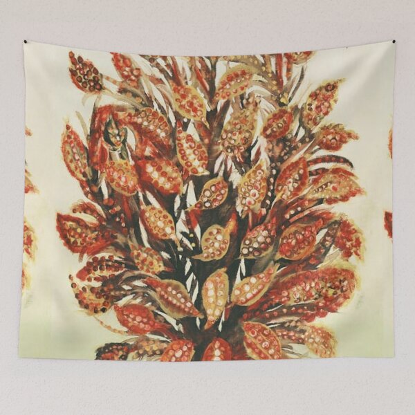 Item preview, Pomegranate on a Green Background designed and sold by SharonTheFirst.
