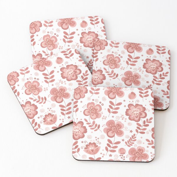 Item preview, Whimsical Pink Blooms Seamless Pattern designed and sold by HolmeProud.
