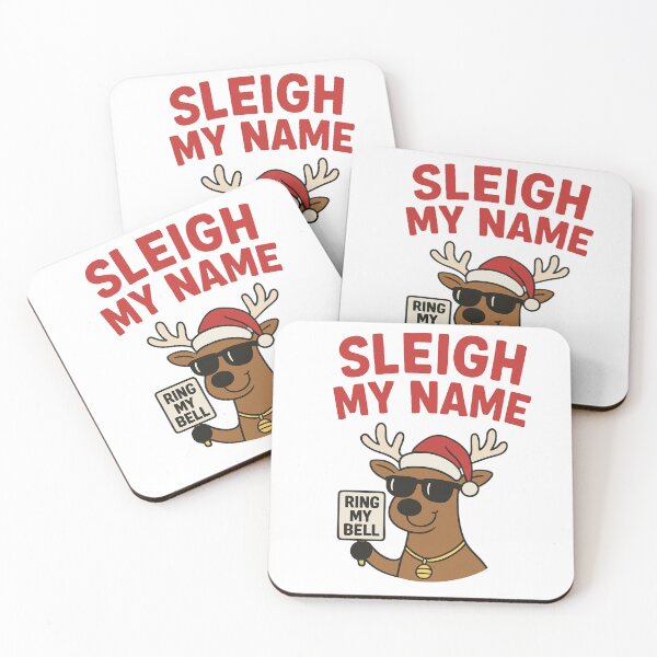 Item preview, Sleigh My Name Funny Christmas Reindeer designed and sold by DesignedByBren.