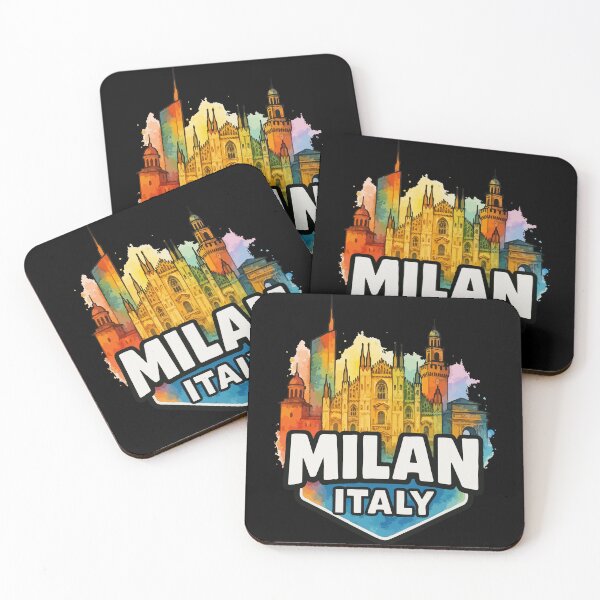 Item preview, Milan Italy Travel Colorful Watercolor designed and sold by TomFrontierArt.