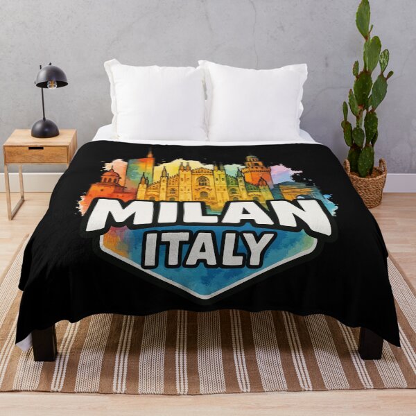 Item preview, Milan Italy Travel Colorful Watercolor designed and sold by TomFrontierArt.