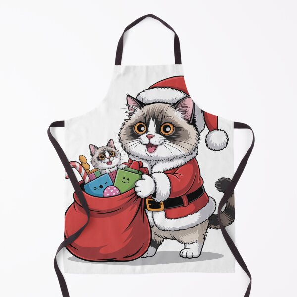 Item preview, Ragdoll cat merry Christmas santa designed and sold by kaka8888.