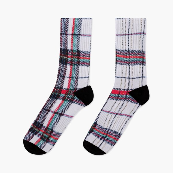 Item preview, White Tartan with Red and Black Stripes designed and sold by SassyArtistry.