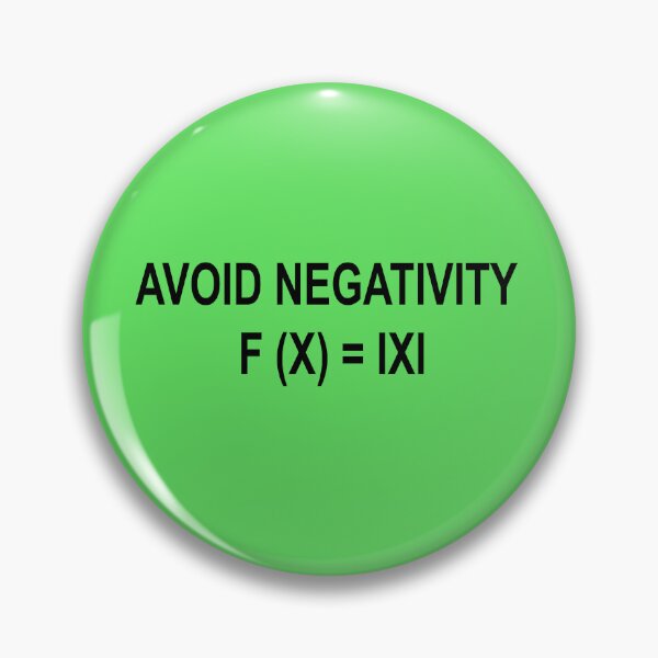 Artikelvorschau, Mathematisches Design ohne Negativität – f(x) = |x| Lustiges STEM-Wortspiel | Positiver Nerd-Humor entworfen und verkauft von sciencefacts.