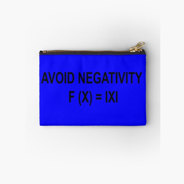 Item preview, Avoid Negativity Math Design – f(x) = |x| Funny STEM Pun | Positive Nerd Humor designed and sold by sciencefacts.