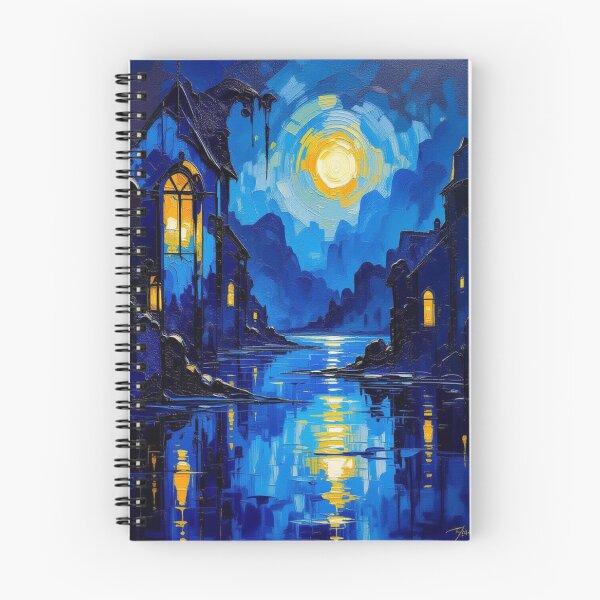 Item preview, Moonlit Reflections – Urban Silence in Surreal Nightlight designed and sold by FotoworldEdel.