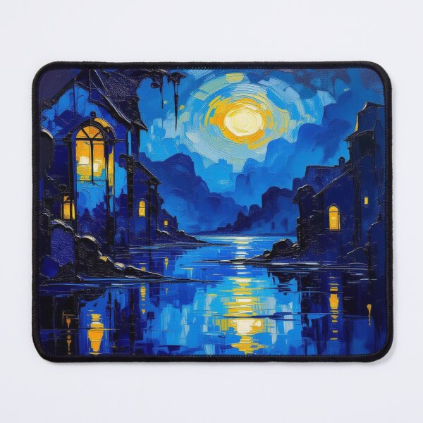 Item preview, Moonlit Reflections – Urban Silence in Surreal Nightlight designed and sold by FotoworldEdel.