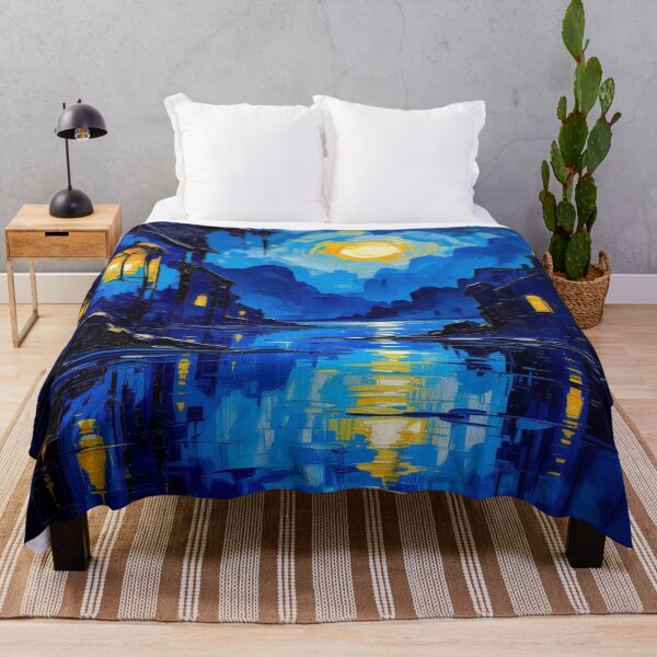 Item preview, Moonlit Reflections – Urban Silence in Surreal Nightlight designed and sold by FotoworldEdel.