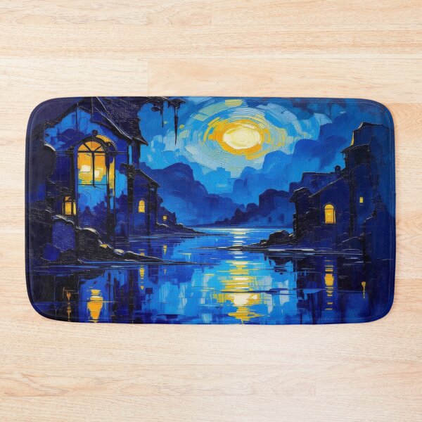 Item preview, Moonlit Reflections – Urban Silence in Surreal Nightlight designed and sold by FotoworldEdel.