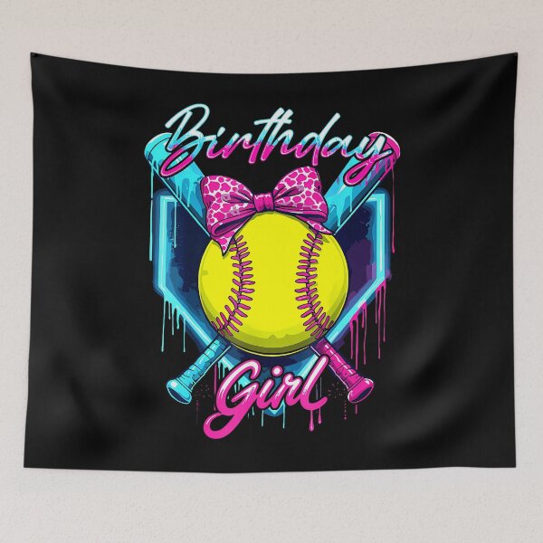 Item preview, Funny Ice Cream Softball Drip Birthday Girl Softball Player designed and sold by MadalynKiehn.