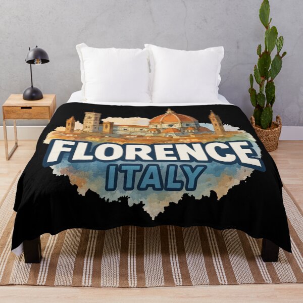 Item preview, Florence Italy Skyline Travel Watercolor designed and sold by TomFrontierArt.