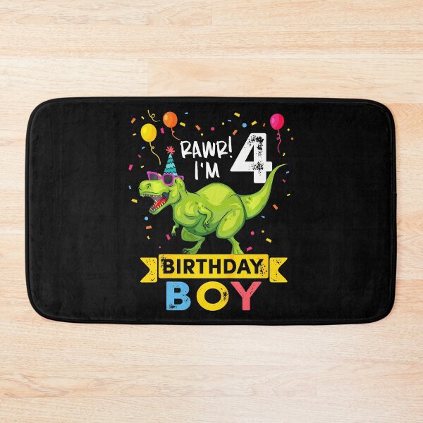 Item preview, Kids 4 Year Old Shirt 4Th Birthday Boy T Rex Dinosaur T Shirt designed and sold by MadalynKiehn.