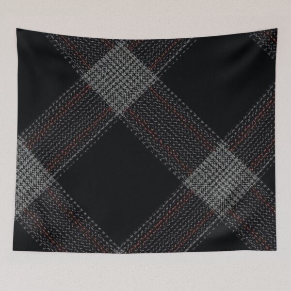 Item preview, Dark Gray and Red Tartan Pattern designed and sold by SassyArtistry.