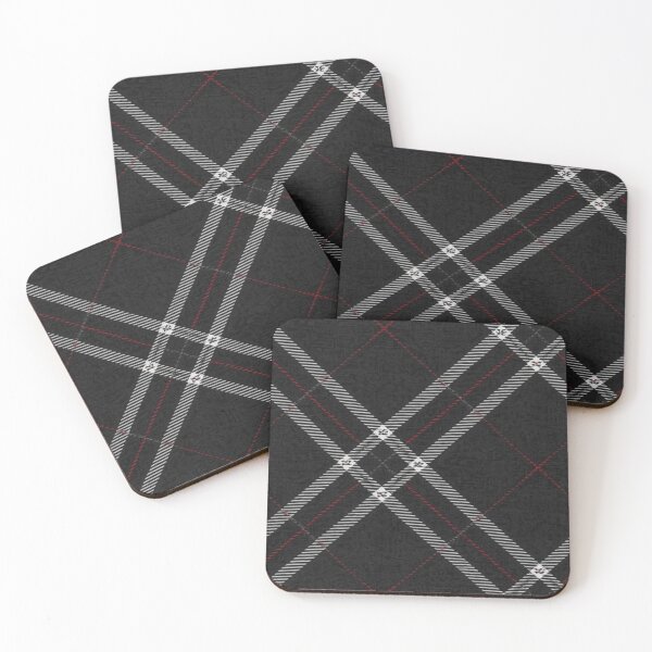 Item preview, Black and White Diagonal Tartan Pattern designed and sold by SassyArtistry.
