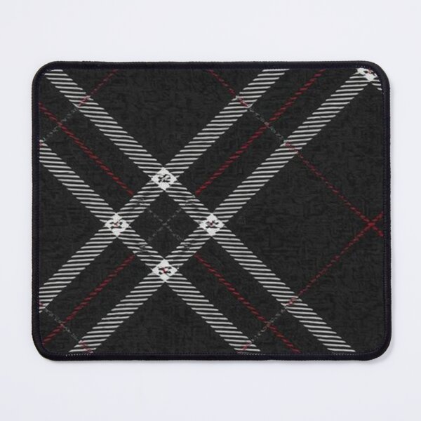 Item preview, Black and White Diagonal Tartan Pattern designed and sold by SassyArtistry.