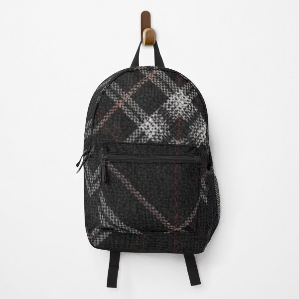 Item preview, Black and Gray Diagonal Tartan Fabric designed and sold by SassyArtistry.