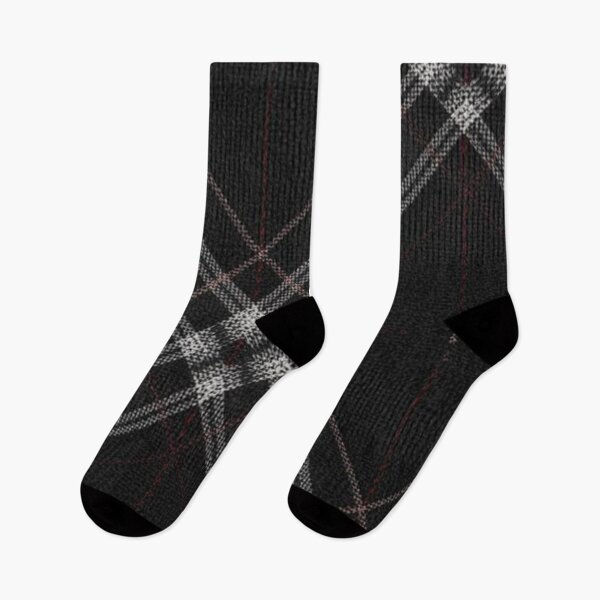 Item preview, Black and Gray Diagonal Tartan Fabric designed and sold by SassyArtistry.