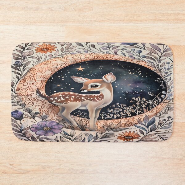 Item preview, Baby Deer - Crescent Moon Art designed and sold by PawPrintStyles.