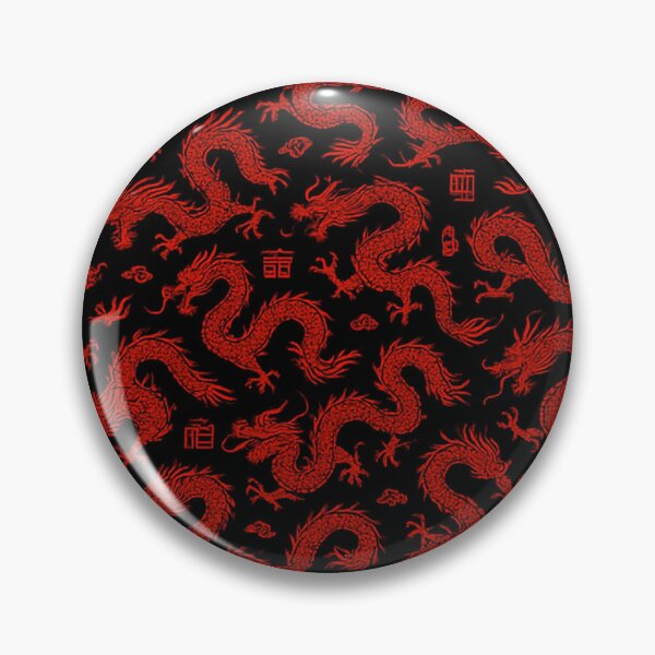 Item preview, Red Chinese Dragon Pattern designed and sold by SassyArtistry.