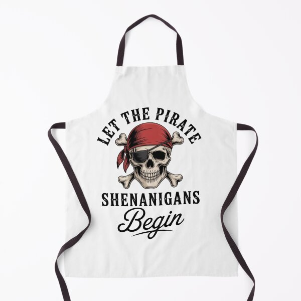 Item preview, Let The Pirate Shenanigans Begin Pirate Skull Skeleton designed and sold by AnixieArtFun.