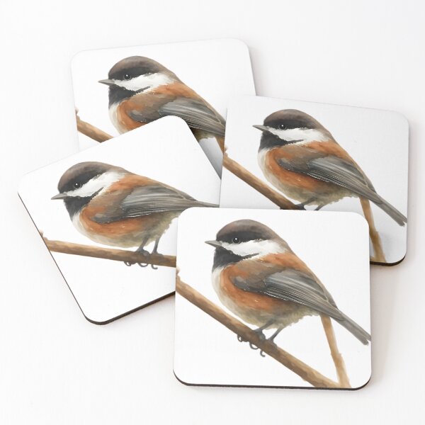 Item preview, Chestnut-backed Chickadee (Poecile rufescens) designed and sold by HOMETOWN86.