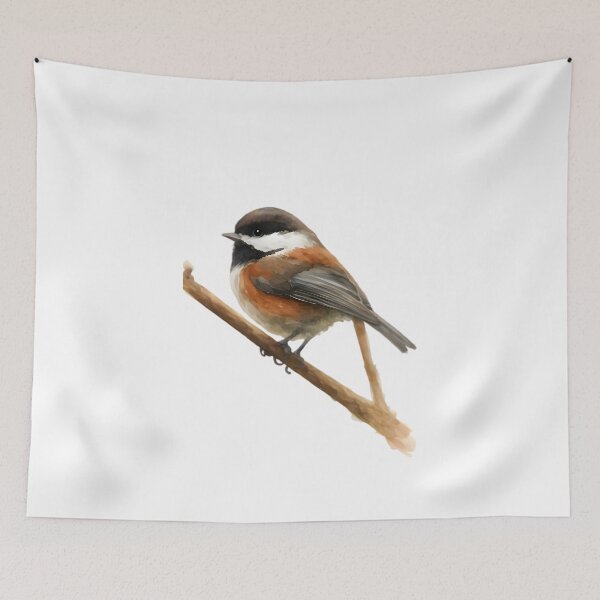 Item preview, Chestnut-backed Chickadee (Poecile rufescens) designed and sold by HOMETOWN86.