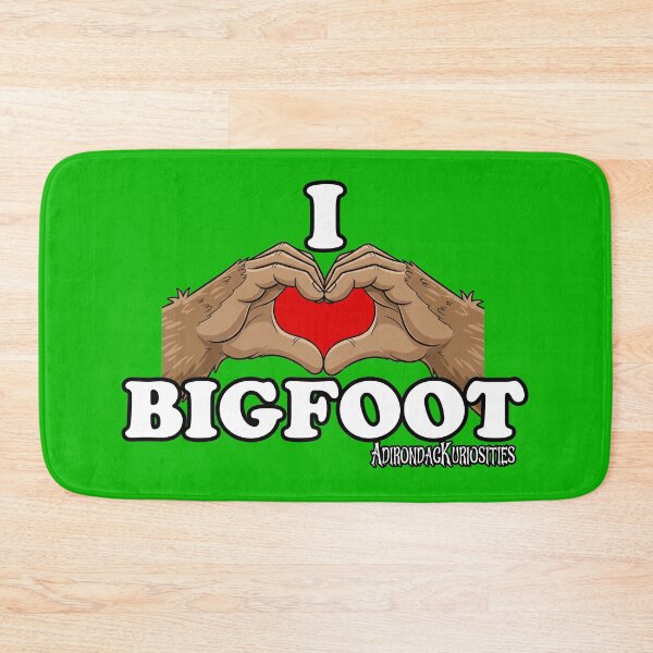 Item preview, I Heart Bigfoot Red Heart Hands designed and sold by AdirondacKuriosities.
