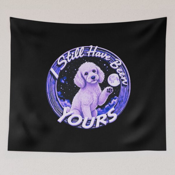 Item preview, A fluffy goldendoodle waving for you designed and sold by e-camelleone.