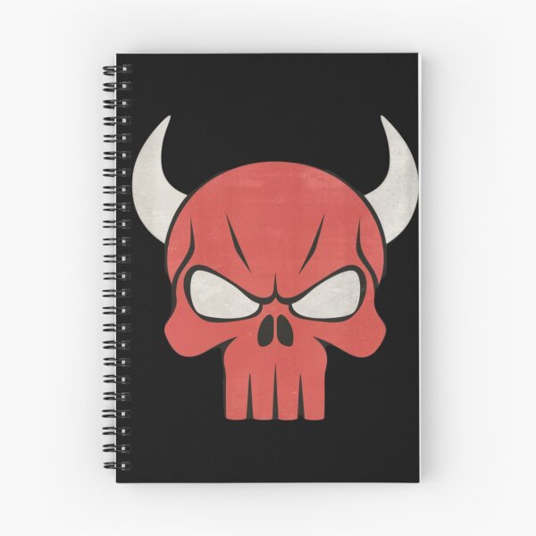 Item preview, punisher red skull with prominent horns designed and sold by 123ks.