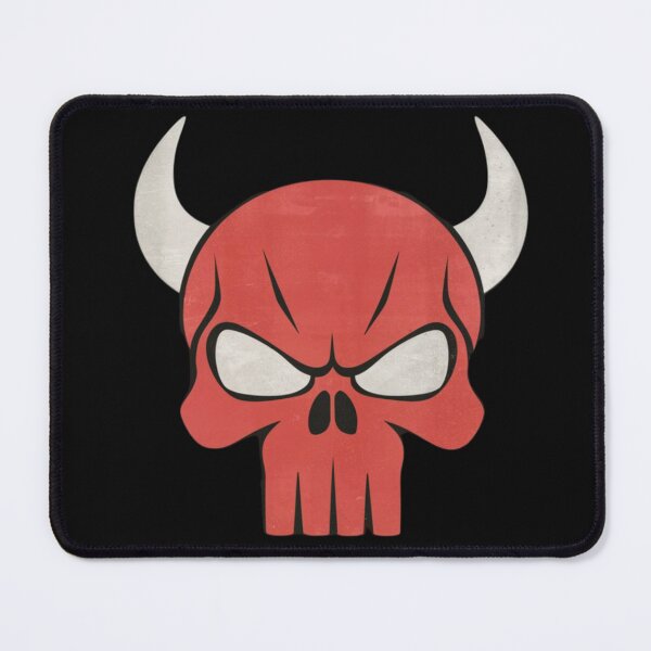 Item preview, punisher red skull with prominent horns designed and sold by 123ks.