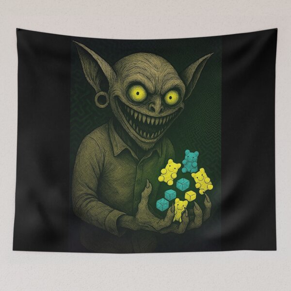 Item preview, Toxic Goblin – Acid Smile Collector designed and sold by DarkSpaceVibes.