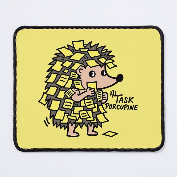 Item preview, Overwhelmed Hedgehog Covered in Sticky Notes designed and sold by Animepic222.