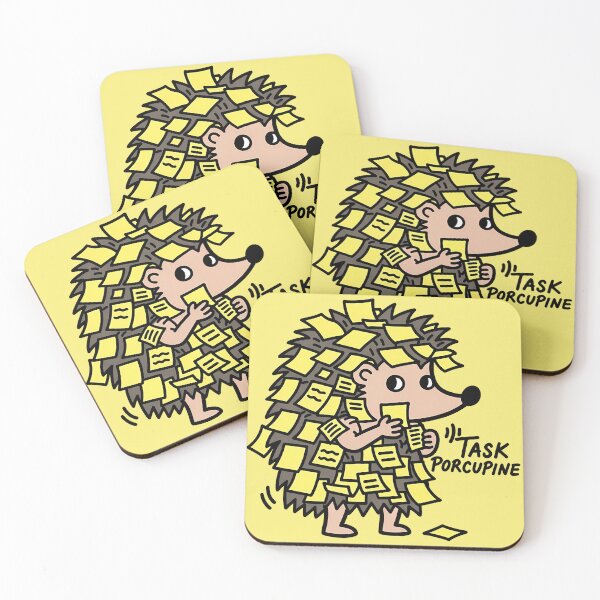 Item preview, Overwhelmed Hedgehog Covered in Sticky Notes designed and sold by Animepic222.