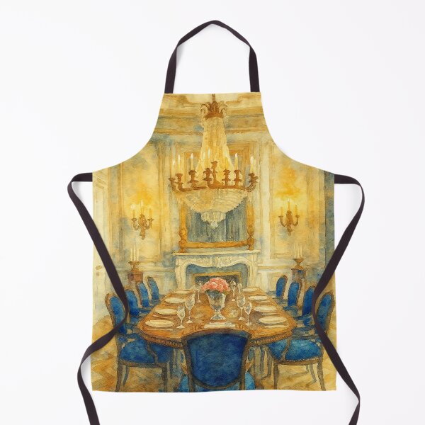 Item preview, Watercolor Old Chic Dining Room designed and sold by ArtQueen777.
