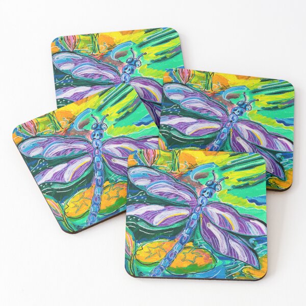 Item preview, “Vibrant Dragonfly Artwork – Botanical Nature Painting for Art Lovers” designed and sold by Nikkiart24.redbubble.com.