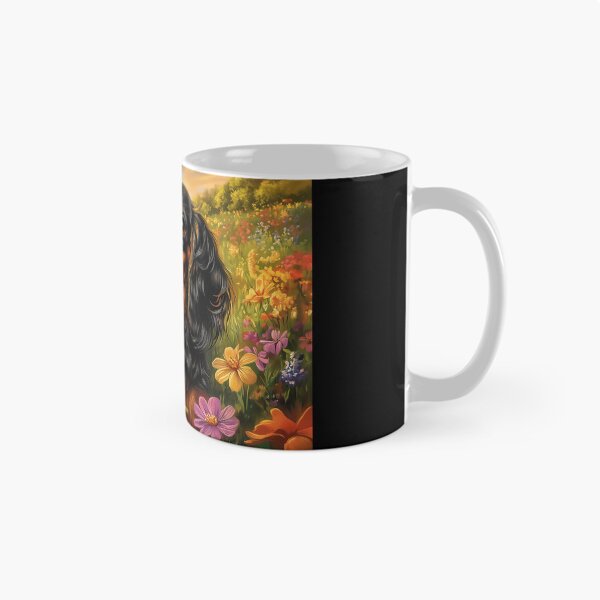 Item preview, Dachshund in a field of flowers designed and sold by PetsArt.