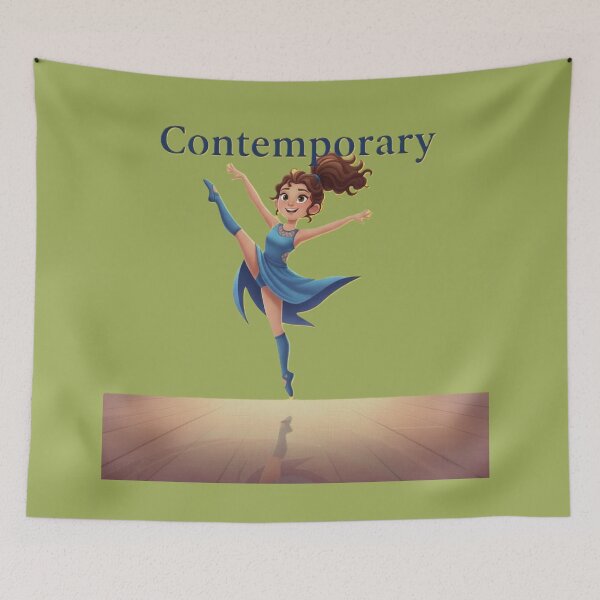 Item preview, Contemporary Dancer in Flowing Blue Dress designed and sold by DroolWorthyUS.