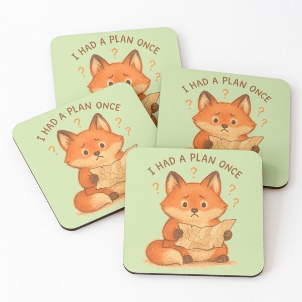 Item preview, I Had a Plan Once: Puzzled Fox designed and sold by ChirpInc.