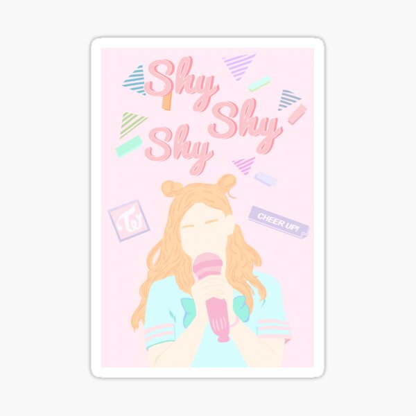 Twice Shy Shy Stickers For Sale Redbubble
