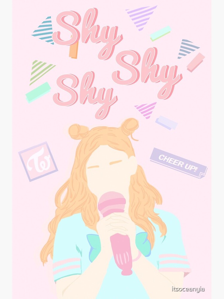 Shy Shy Shy Twice Greeting Card By Itsoceanyia Redbubble