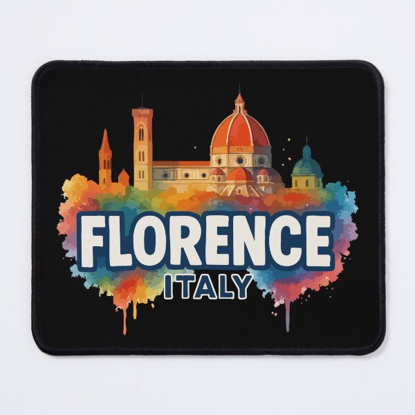 Item preview, Florence Italy Skyline Travel Colorful Watercolor designed and sold by TomFrontierArt.