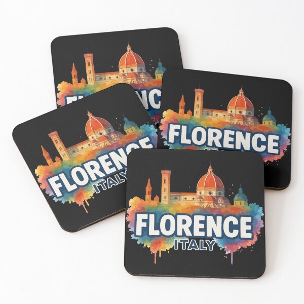 Item preview, Florence Italy Skyline Travel Colorful Watercolor designed and sold by TomFrontierArt.
